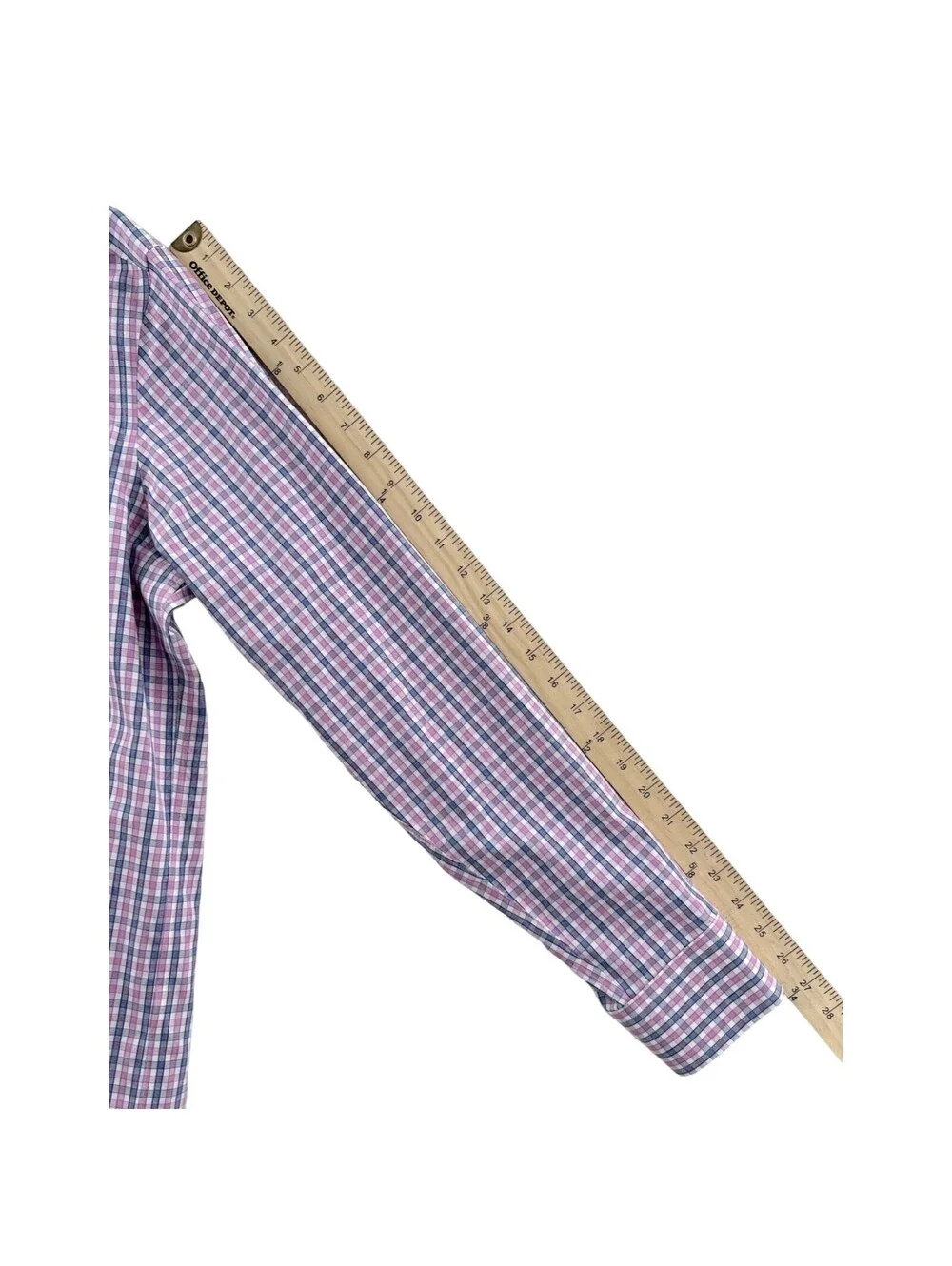 UNTUCKit Pink/Blue Check Slim Fit Wrinkle Free Button Front Shirt XL
